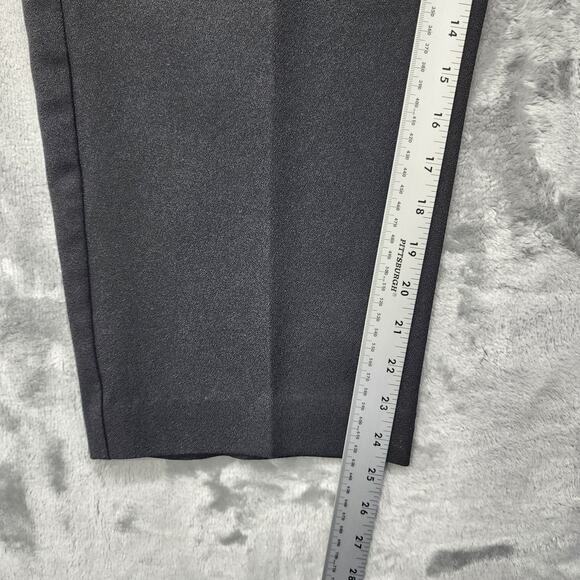 Vintage Alfred Dunner Pants 18P PETITE Black Pull On Tapered Leg Pockets Casual - Picture 7 of 9
